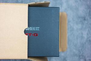 Samut Prakan, Thailand - February 8, 2024 A black packaging box of Casio G-Shock MT-G. photo
