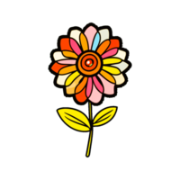 ai généré mignonne fleur png