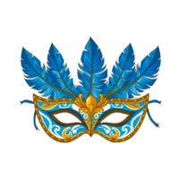 AI generated Modern Carnival Mask Design Png