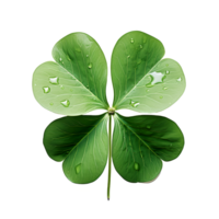 AI generated Four Leaf Clover Lucky Shamrock Clipart png