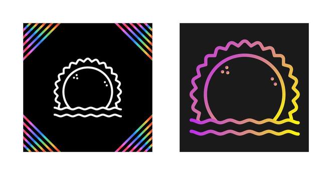 icono de vector de sol