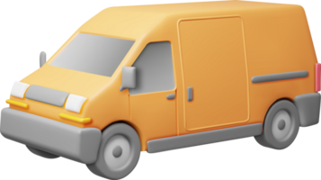 3D Delivery Van Car png