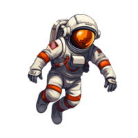 AI generated astronaut art illustrations for stickers, tshirt design, poster etc png