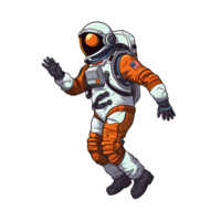 AI generated astronaut art illustrations for stickers, tshirt design, poster etc png