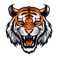 AI generated Tiger art illustrations for stickers, logo, tshirt design, poster etc png