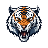 ai genererad tiger konst illustrationer för klistermärken, logotyp, tshirt design, affisch etc png