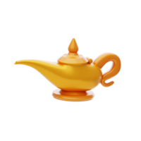 arabian kettle 3d icon. Ramadan Kareem Concept png