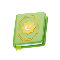 quran 3d icon. 3d holy Quran. Ramadan Kareem Concept png