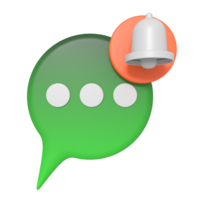 Social Media Bubble With Notification Bell png