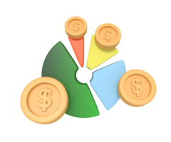 finanziell Analyse mit Kuchen Mangold png