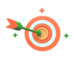 Finance Target with arrow sign png