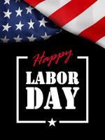 Happy Labor day banner, american patriotic background photo