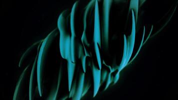 Dark Sphere is transforming into a needle-shaped figure. Silky smooth abstract form dark background. abstract light shadow texture 3d shapes video