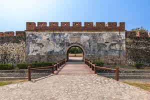 antiguo fongshan ciudad este puerta, alias fongyi puerta, a kaohsiung, Taiwán foto