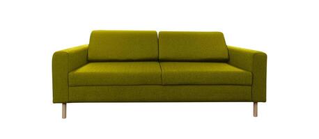 mueble amarillo color sofá cama multi función con aislado en un blanco antecedentes foto