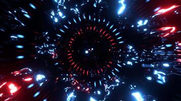 3d motion loop of tunnel epic abstract colorful futuristic spiral tunnel animation, 4K resolution, vj dj music endless loop background video