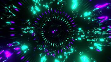 3d motion loop of tunnel epic abstract colorful futuristic spiral tunnel animation, 4K resolution, vj dj music endless loop background video