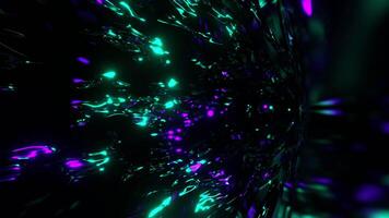 3d mouvement boucle de tunnel épique abstrait coloré futuriste spirale tunnel animation, 4k résolution, vj dj la musique interminable boucle Contexte video