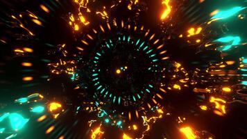 3d motion loop of tunnel epic abstract colorful futuristic spiral tunnel animation, 4K resolution, vj dj music endless loop background video