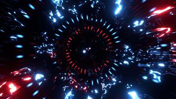 3d motion loop of tunnel epic abstract colorful futuristic spiral tunnel animation, 4K resolution, vj dj music endless loop background video