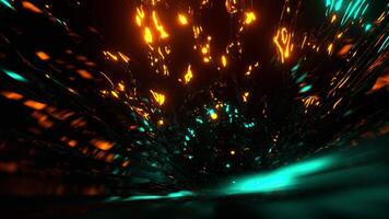 3d motion loop of tunnel epic abstract colorful futuristic spiral tunnel animation, 4K resolution, vj dj music endless loop background video