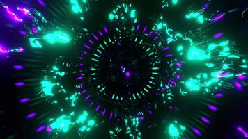 3d mouvement boucle de tunnel épique abstrait coloré futuriste spirale tunnel animation, 4k résolution, vj dj la musique interminable boucle Contexte video