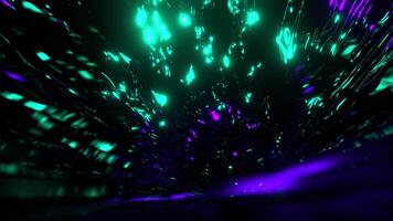 3d mouvement boucle de tunnel épique abstrait coloré futuriste spirale tunnel animation, 4k résolution, vj dj la musique interminable boucle Contexte video