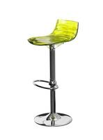 Yellow chair bar stool isolated on a white background photo