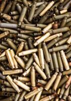 Shotgun cartridges close-up background photo