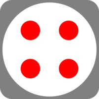 face cube dot of game dice icon png