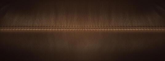 stitched leather background brown colors photo