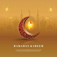 Ramadan in Arabic Calligraphy greeting card, social media post vector