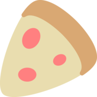 Pizza fetta veloce cibo icona scarabocchio png