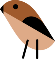 tree sparrow bird doodle icon png