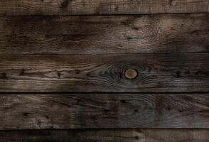 Wooden Background old panel with rusty nails. Wood texture. photo