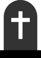 grave tombstone with cross icon png