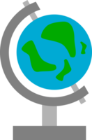 Earth globe science icon png