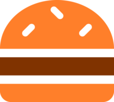 Hamburger cheese fast food doodle icon png