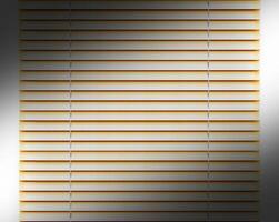 Golden horizontal Blinds window decoration interior of room photo