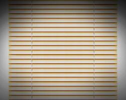 Golden horizontal Blinds window decoration interior of room photo