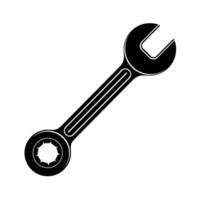 Wrench work tools clipart vector flat design isolated on white background