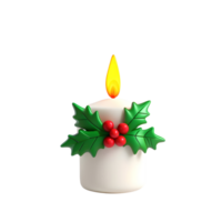 AI generated 3d candle on isolated transparent background png, generated with AI png