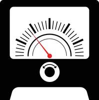 Ammeter Physics Icon, Sign, Symbol vector