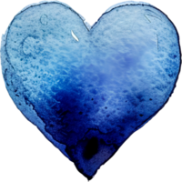 AI generated Cute little watercolor colored heart png