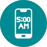 Smartphone Alarm Vector Icon