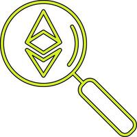 Ethereum Search Vector Icon