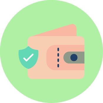 Wallet Secure Vector Icon
