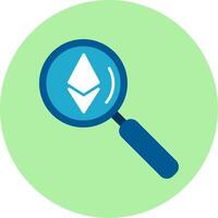 Ethereum Search Vector Icon