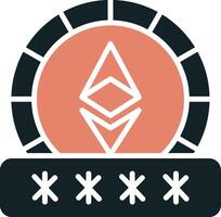 Ethereum Password Vector Icon