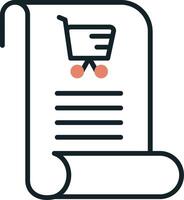 Shopping List Vector Icon